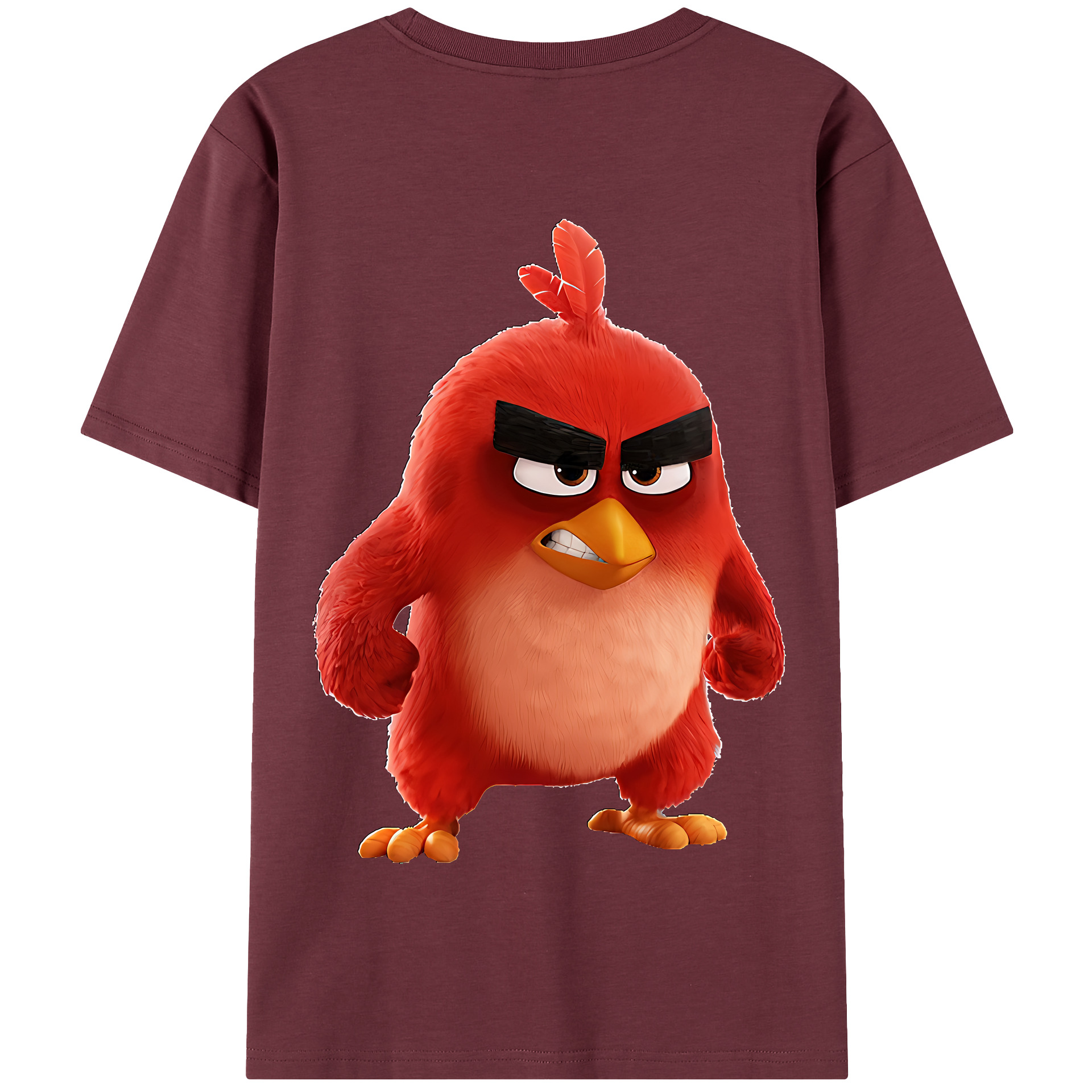 （画像用） Angry Birds アングリーバード 綿100％半袖Tシャツ（背面プリント）